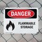 Signmission Flammable Storage Danger Sign, Plastic, 10in W x 7in L, 2PK OS-2PACK-DS-P-710-L-1255 - alternate 7